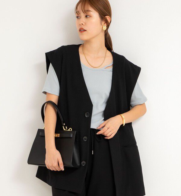 Rie Miller「ランダムテレコ2WAYプルオーバー」|Tシャツ・カットソー|