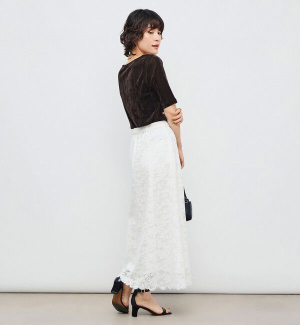 NOLLEY'S「ウォッシャブルレースマーメイドスカート」|スカート|