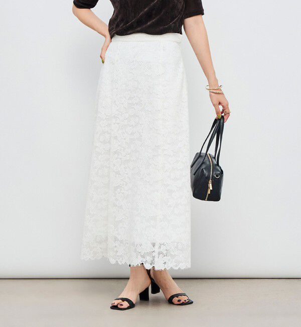 NOLLEY'S「ウォッシャブルレースマーメイドスカート」|スカート|
