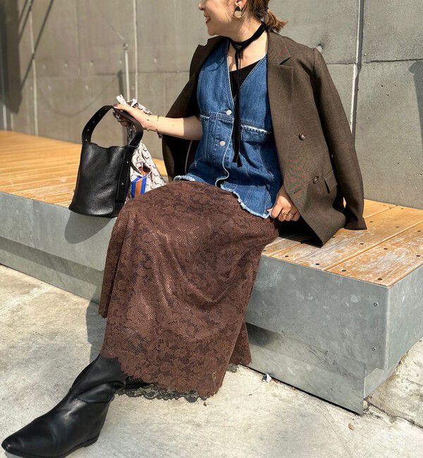 NOLLEY'S「ウォッシャブルレースマーメイドスカート」|スカート|