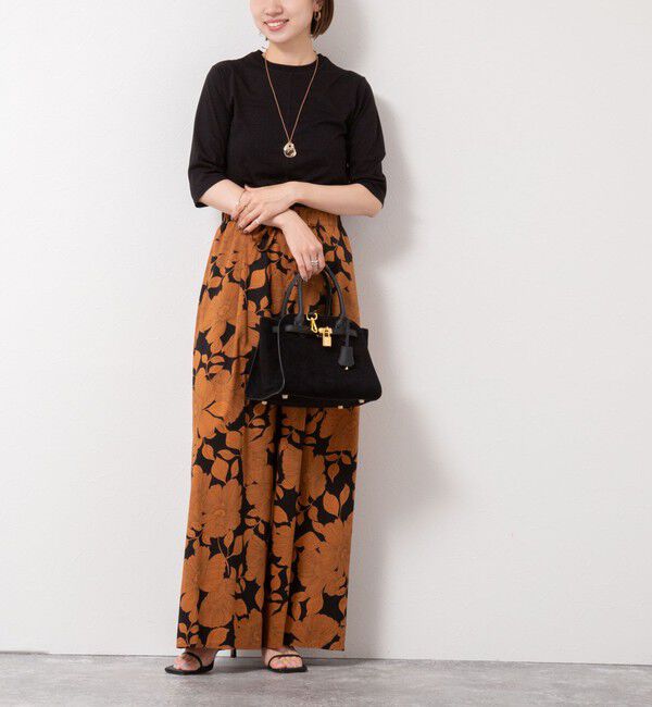 NOLLEY'S「綿ナイロンシアー6分袖プルオーバーカットソー」|Tシャツ・カットソー|