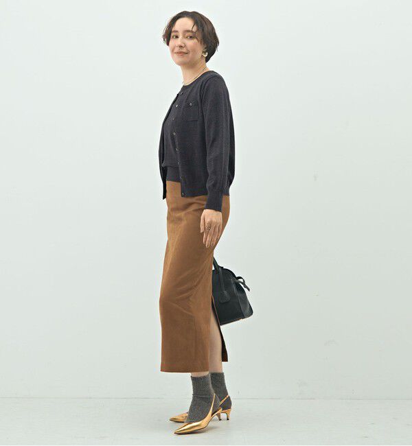 NOLLEY'S sophi「《アンサンブル対応》《手洗い可能》ウール100クルーネックカーディガン」|カーディガン|