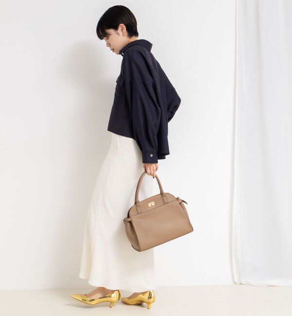 NOLLEY'S sophi「ウォッシャブルウール混ビエラショートシャツ」|シャツ・ブラウス|