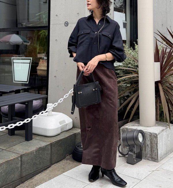 NOLLEY'S sophi「ウォッシャブルウール混ビエラショートシャツ」|シャツ・ブラウス|