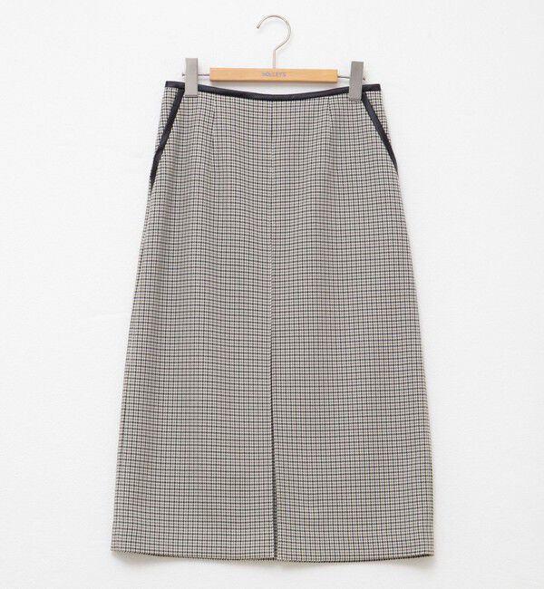 NOLLEY'S「ウォッシャブルボックスタックトラペーズスカート」|フレア|