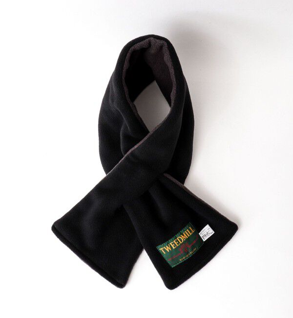 NOLLEY'S goodman「【TWEEDMILL/ツイードミル】別注R/Sフリースクロスマフラー17」|マフラー|ブラック