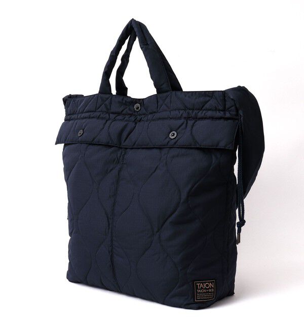 NOLLEY'S goodman「【TAION / タイオン】MILITARY DOWN HELMET SHOULDER BAG」|トートバッグ|ダークネイビー
