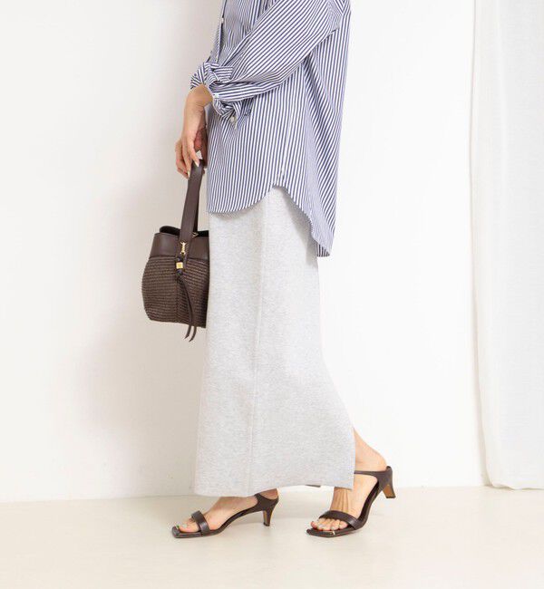 NOLLEY'S「《手洗い可能》《セットアップ対応》スウェットライク2WAYニットスカート」|スカート|