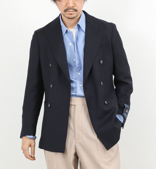 NOLLEY'S goodman「《ビジカジ対応》MARTIN ホップサックダブルJK 26SS」|テーラードジャケット|