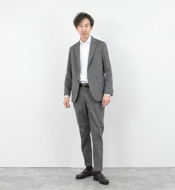 NOLLEY'S goodman「《ビジカジ/セットアップ対応》シャークジャージ イージーJK 26SS」|テーラードジャケット|