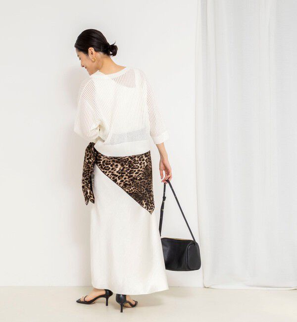 NOLLEY'S「《手洗い可能》メッシュスパンコール6分袖カーディガン」|カーディガン|