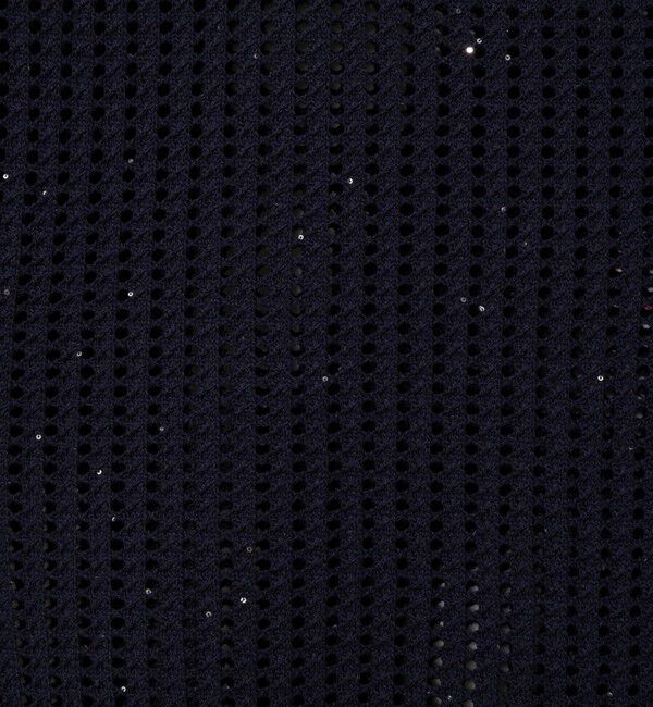 NOLLEY'S「《手洗い可能》メッシュスパンコール6分袖カーディガン」|カーディガン|