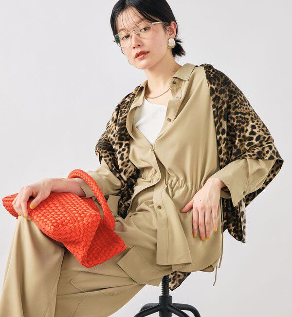 NOLLEY'S「《セットアップ対応》ウォッシャブルサンドウォッシュシャツ」|シャツ・ブラウス|ベージュ