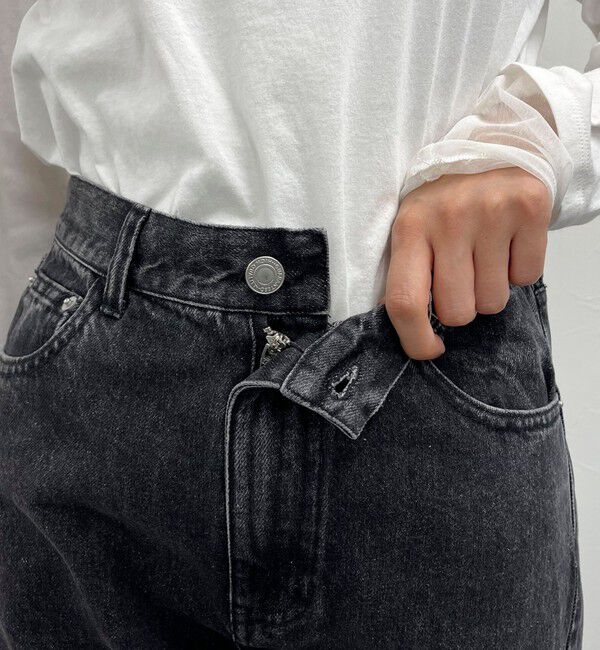 fredy emue「ロングロールアップデニムパンツ」|デニム|