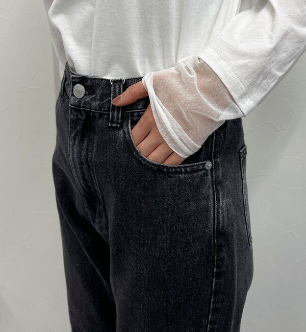 fredy emue「ロングロールアップデニムパンツ」|デニム|