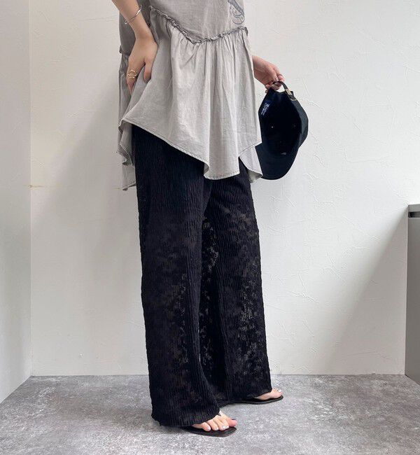 fredy emue「カットレースパンツ」|チノ|