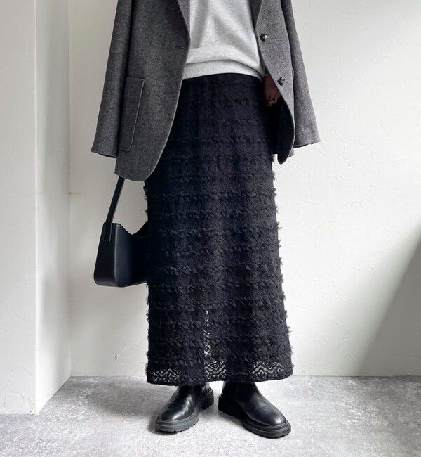 fredy emue「起毛レースタイトスカート」|スカート|