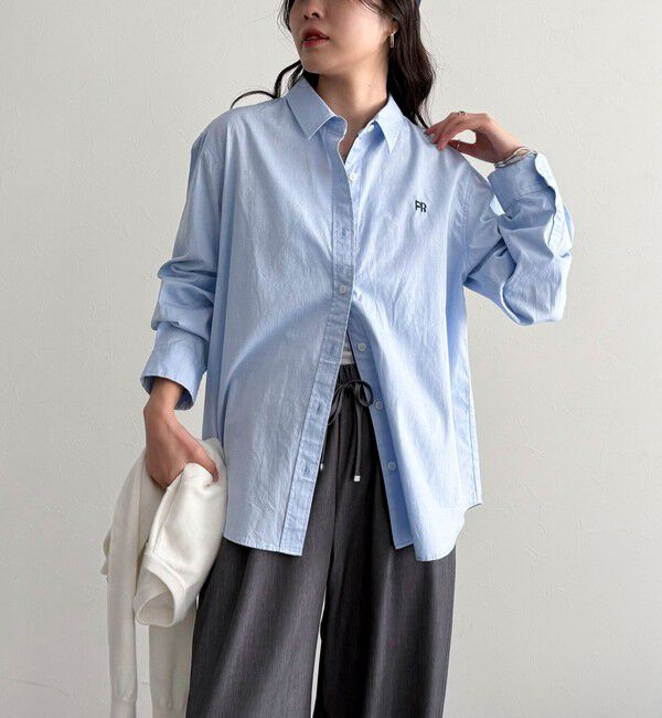 fredy emue「FR刺繍オックスコンパクトシャツ」|シャツ・ブラウス|