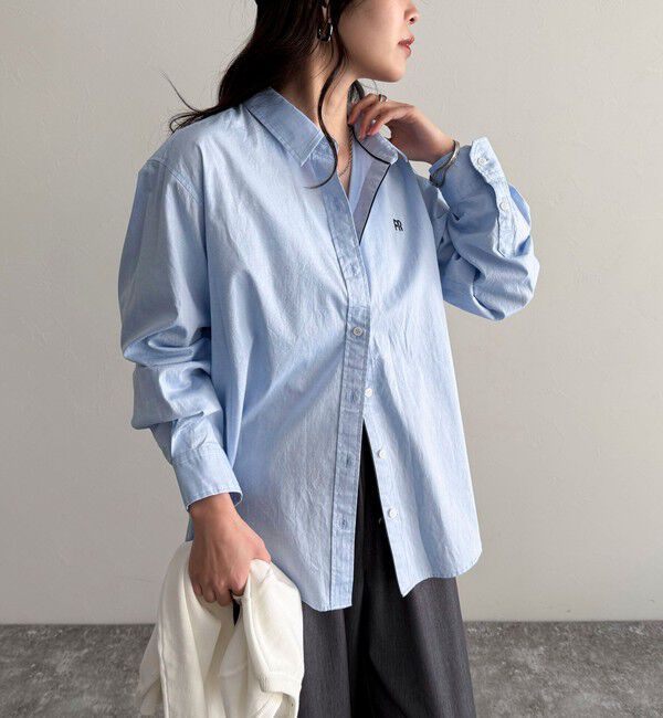 fredy emue「FR刺繍オックスコンパクトシャツ」|シャツ・ブラウス|