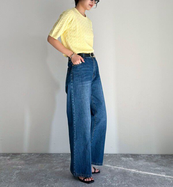 fredy emue「FR刺繍ケーブル柄ポケ付きプルオーバー」|ニット・セーター|