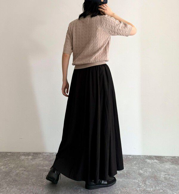 fredy emue「FR刺繍ケーブル柄ポケ付きプルオーバー」|ニット・セーター|