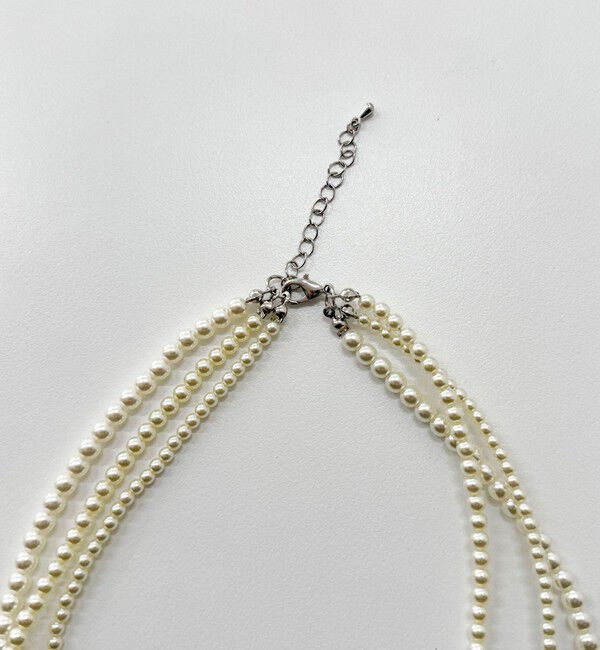 fredy emue「パール3連ショートネックレス」|ネックレス|