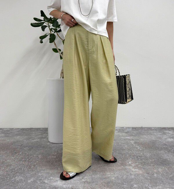 fredy emue「ドライタンブラーイージースラックスパンツ」|スラックス|