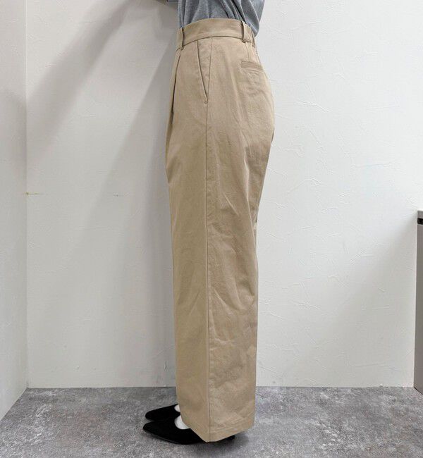 fredy emue「【低身長サイズ34有り】チノタックパンツ」|チノ|