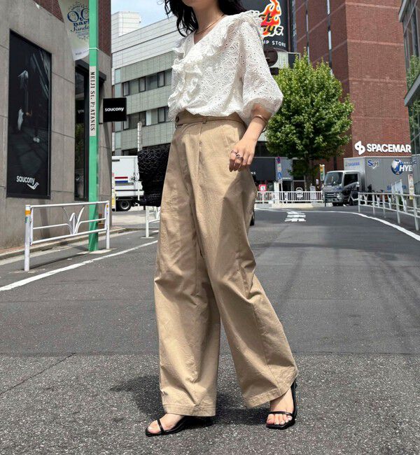 fredy emue「レースフリルカラーブラウス」|シャツ・ブラウス|