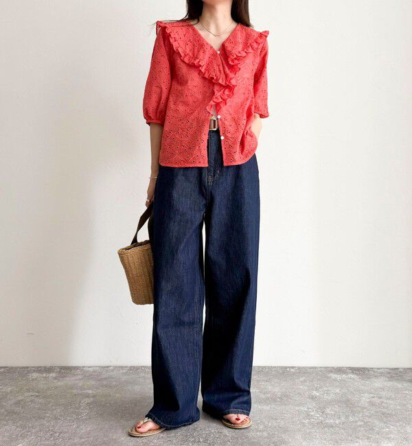 fredy emue「レースフリルカラーブラウス」|シャツ・ブラウス|