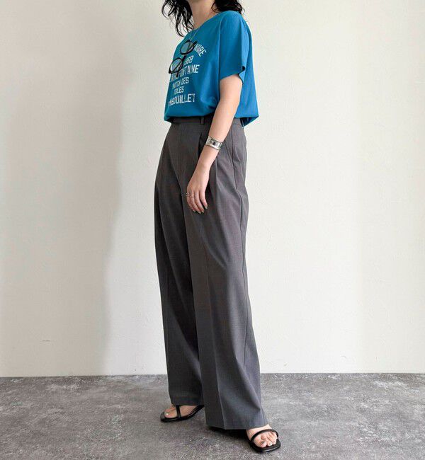 fredy emue「ヴィンテージライクピグメントTシャツ」|Tシャツ・カットソー|