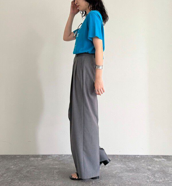 fredy emue「ヴィンテージライクピグメントTシャツ」|Tシャツ・カットソー|