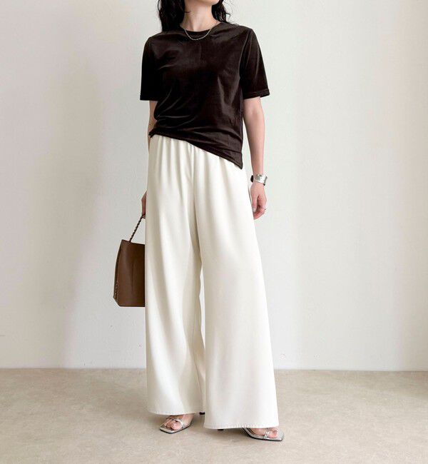 fredy emue「ベロア半袖Tシャツ」|Tシャツ・カットソー|