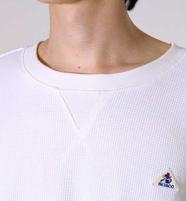 GLOSTER「【レイヤードに最適】【GEVACO】ワッフル素材ロングスリーブTシャツ」|Tシャツ・カットソー|