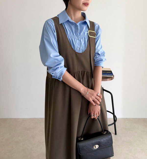 fredy emue「ウール調ジャンスカ」|ワンピース|