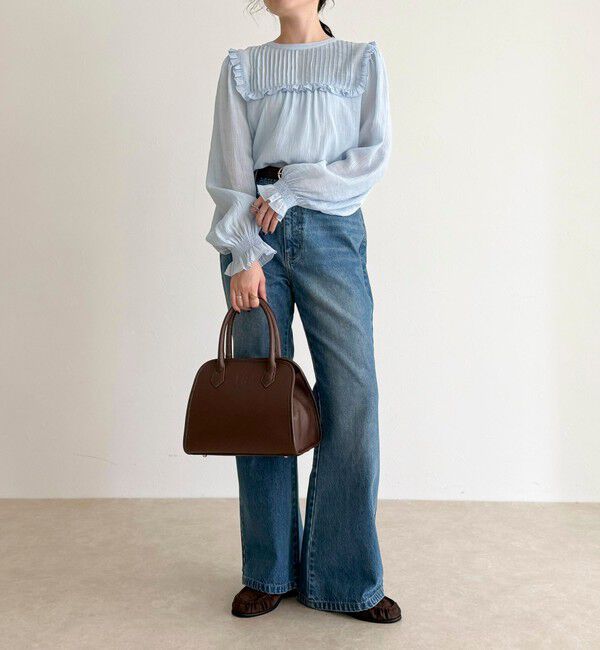 fredy emue「ピンタックギャザーブラウス」|シャツ・ブラウス|