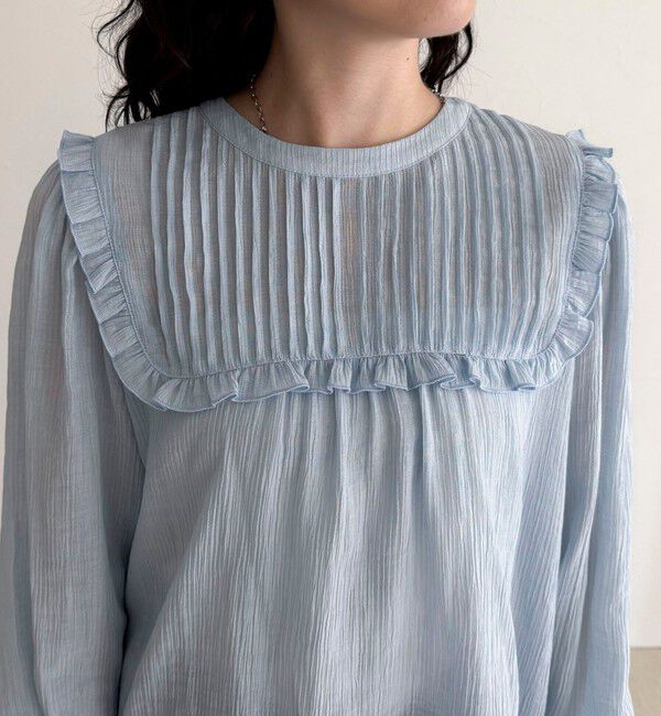 fredy emue「ピンタックギャザーブラウス」|シャツ・ブラウス|