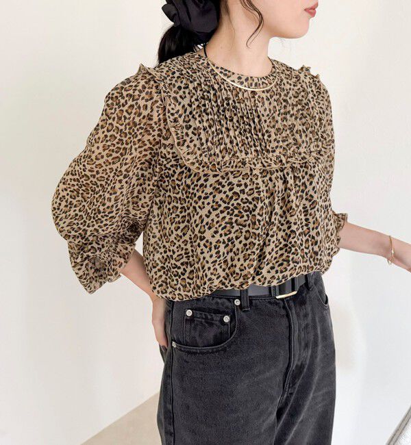 fredy emue「ピンタックギャザーブラウス」|シャツ・ブラウス|ベージュ系その他