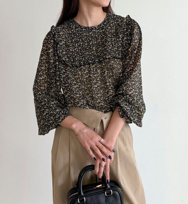 fredy emue「ピンタックギャザーブラウス」|シャツ・ブラウス|