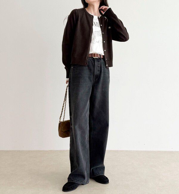 fredy emue「FR刺繍ベーシックカーディガン」|カーディガン|