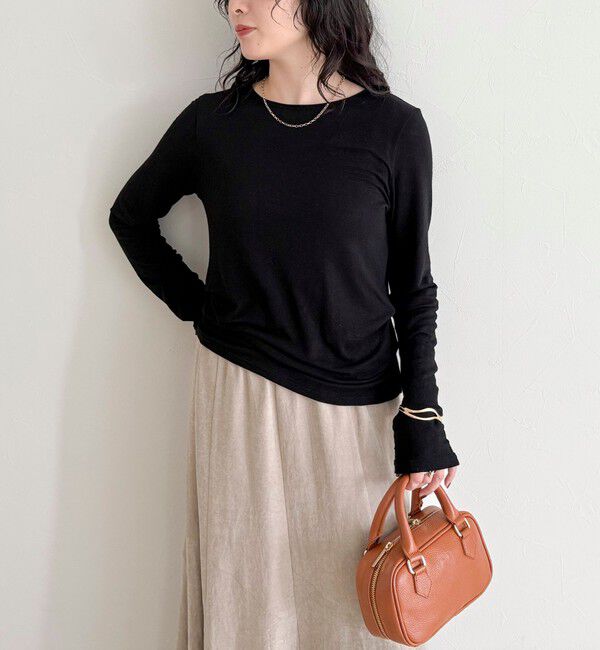 fredy emue「ウールブレンドシアーロンTシャツ」|Tシャツ・カットソー|