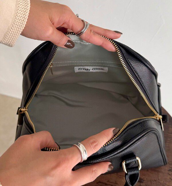 fredy emue「台形ファスナーボストンバッグ」|ショルダー・メッセンジャー|