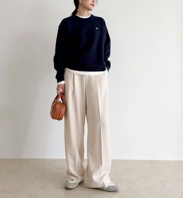 fredy emue「FR刺繍スウェットニットプルオーバー」|ニット・セーター|