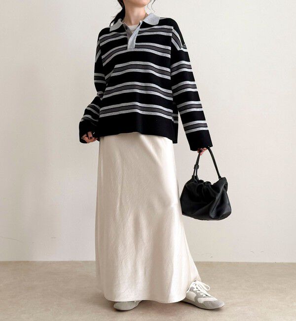 fredy emue「ラガーボーダーニットプルオーバー」|ニット・セーター|