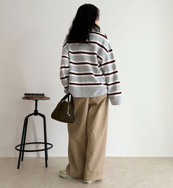 fredy emue「ラガーボーダーニットプルオーバー」|ニット・セーター|