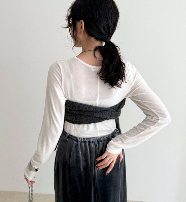 fredy emue「モヘヤ混ビスチェカーディガン」|カーディガン|