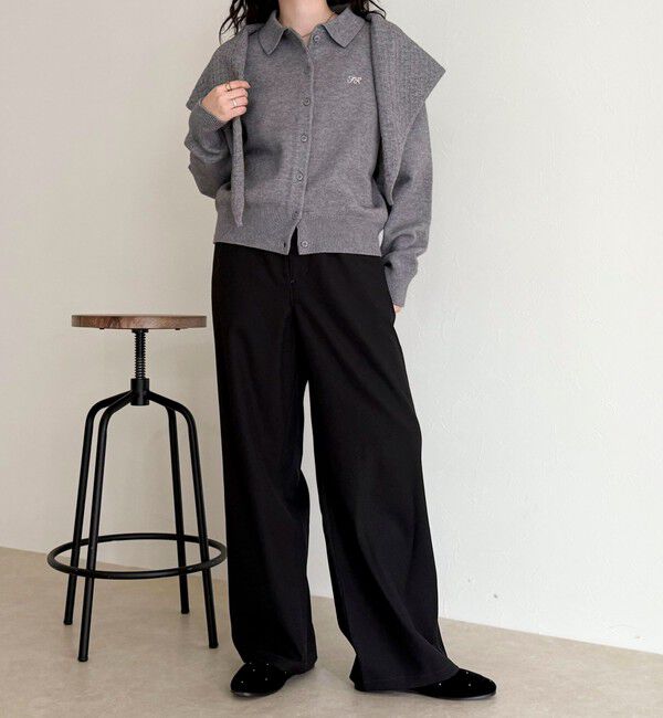 fredy emue「ニットシャツカーディガン バブーシュカ付き」|ニット・セーター|