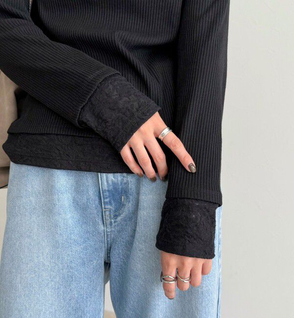 fredy emue「レイヤード風ヘンリーネックプルオーバー」|Tシャツ・カットソー|