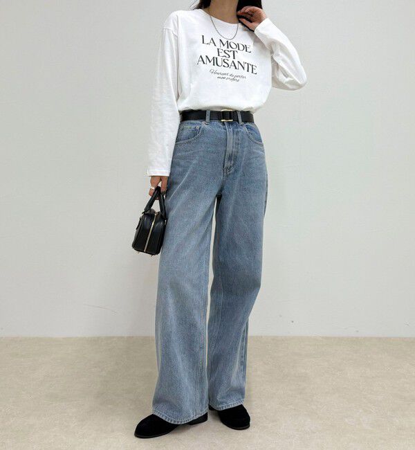 fredy emue「ロゴプリントロンTシャツ」|Tシャツ・カットソー|