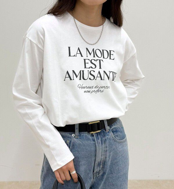 fredy emue「ロゴプリントロンTシャツ」|Tシャツ・カットソー|